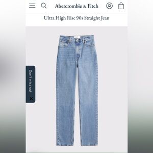Abercrombie & Fitch Ultra High Rise Jeans 10 L
